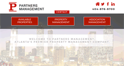 Desktop Screenshot of partnersmgmt.com